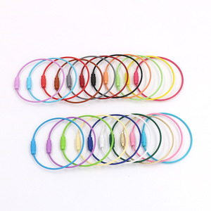 Creative Colorful Metal <b>Wire</b> Key Rings Lightweight Car Keychain Key Accessories DIY <b>Craft</b> Supplies - Product Image 4