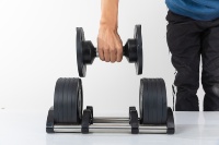 Haltères hexagonaux polyvalents en caoutchouc de 5 kg, modèle unisexe, pour la musculation à domicile, entraînement des bras