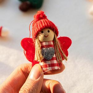 Christmas Decorations Creative Tree Cartoon Elk Plush Pendant DIY Material Small Doll Gift China - Product Image 4