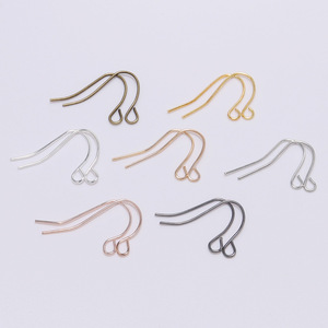 <b>Earring</b> <b>Hooks</b> 21x12mm Metal Plated For <b>Earring</b> Making DIY Jewelry Findings Components Batch Pack - Product Image 2