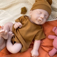Poupées Reborn personnalisées en usine, 18 pouces, entièrement en silicone, sensation de peau réelle, bouche ouverte, anatomiquement correctes, garçon corpulent, Muneca Reborn Dolls