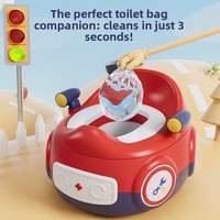 Pot en plastique multifonctionnel de grande taille pour garçons filles motif de dessin animé toilette d'entraînement pour tout-petits urinoir à usage domestique pour enfants