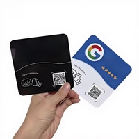 Carte de visite numérique NFC en PVC avec logo personnalisé, fonction de paiement par code QR pour restaurant, hôtel, programme de fidélisation, étanche
