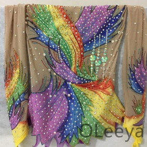OLeeya German Glue Glass Hot Fix Rhinestone SS6-SS30 Peacock Blue Light Iron on Custom Rhinestone for <b>Bikini</b> Decorations - Product Image 6