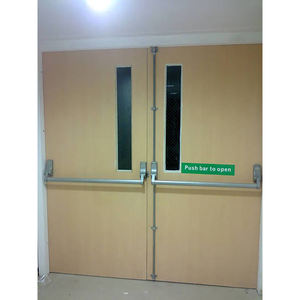 דלת אש כפולה עיצוב מודרני עץ מלא סיים משטח עבור סלון אוכל מלון אוכל מלון שימוש פנימי מסחרי - Product Image 4