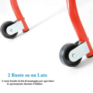 Échafaudage Supermini 144x62x142 cm en acier avec roues, charge maximale 120 kg, hauteur de travail 3,06 m - Product Image 4