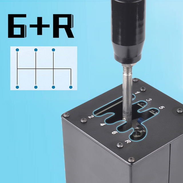 New Thrustmaster T300RS/GT Shift Knob ETS2 Simracing Racing Game Straight PC USB H Gear Shifter for Logitech G27 G29 G25 G920