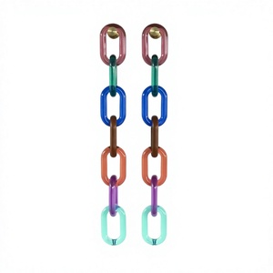 Modern Handmade Colorful Resin Chain Wall <b>Art</b> Luxury Statement Hanging for Contemporary Interior Decoration - Product Image 1