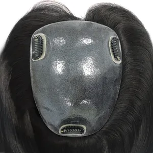 Mái tóc giả siêu mỏng 18 inch, đế PU tiêm nhựa, dành cho nữ, kích thước 13x17cm, da mỏng, tóc Châu Âu, bền, trông rất tự nhiên dành cho tóc mỏng. - Product Image 4