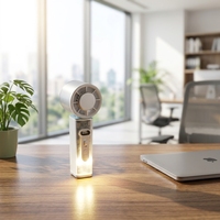 Ventilateur portatif électrique à batterie 3000 mAh avec 100 réglages de vitesse, affichage numérique, autonomie de 2 à 6 heures, refroidissement haute vitesse