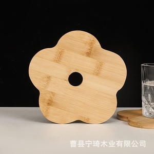 Bamboo heat-insulating <b>mat</b>, placemat, Chinese placemat, bowl <b>mat</b>, <b>plate</b> <b>mat</b>, bamboo and solid wood <b>mat</b>, heat-resistant and - Product Image 5
