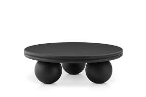 Muebles modernos para sala de estar, sofá central, mesa de centro <span class=keywords><strong>negra</strong></span>, patas de bola redonda nórdica, mesa de centro de madera - Product Image 5