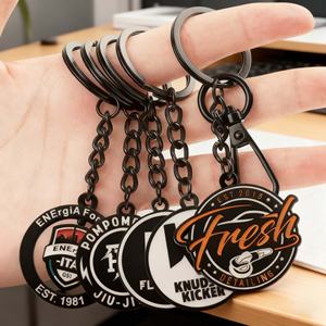 Llavero de Metal Grabado Personalizado al por Mayor de Fábrica, Llavero Creativo 2D 3D con Logotipo de Empresa y Letras para Regalos Promocionales - Product Image 1