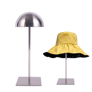 Soporte de Exhibición Personalizado <span class=keywords><strong>para</strong></span> Sombreros, Estante Colgante de Metal Dorado <span class=keywords><strong>para</strong></span> Centro Comercial - Product Image 2