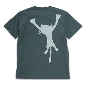 <b>T</b>-Shirt Men's Women's Short Sleeve <b>Cat</b> Hunched Back Slate Pattern Promotional Wear - Product Image 1