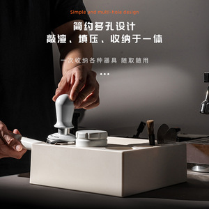 Porta Tamper per <span class=keywords><strong>Caffè</strong></span> <span class=keywords><strong>Happy</strong></span> Match con Contenitore per Fondi di <span class=keywords><strong>Caffè</strong></span>, Stile Moderno e Semplice, in Plastica - Product Image 2