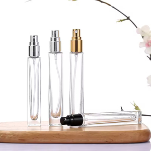 Botella de Perfume Portátil Transparente Redonda con Fondo Grueso, Botella de Muestra de Perfume de Vidrio de Lujo de 10 ml - Product Image 4