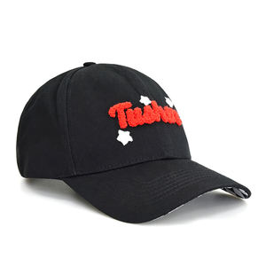 Gorra de Béisbol Negra para Hombre y Mujer, Personalizada con Letra Chenille 3D y Parche de Estrella, Ajustable, Deportiva - Product Image 4