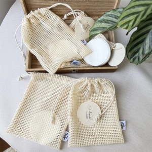 Pure Natural and Environmentally Friendly Cotton Soap <b>Bags</b> Biodegradable Drawstring Foam Soap <b>Net</b> <b>Bags</b> Can Be Reused - Product Image 4