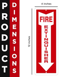 Señalización Fotoluminiscente para <span class=keywords><strong>Extintor</strong></span> de Incendios, Adhesivo que Brilla en la Oscuridad, Señal de Advertencia de Seguridad contra Incendios, Señalización Luminiscente Estándar ISO - Product Image 2