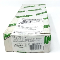 CAJA DE 34 PIEZAS 769-214 Bloque de terminales de 1 conductor y 1 pin con 3 puentes NOS