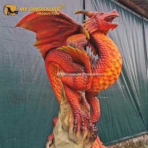 Il Mio Dinosauro Animatronico di Halloween, Spaventoso Drago <span class=keywords><strong>Rosso</strong></span> Animatronico - Product Image 3