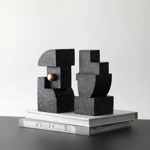 Çin tedarikçisi toptan sanat dekorasyon metal el sanatları bookend ucuz özel bookend