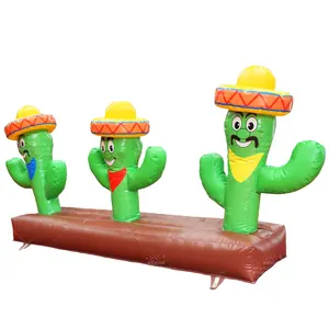 Aufblasbares Cactus Ring Toss Spiel Carnival Sport Game aufblasbares Hoopla-Wurfs piel