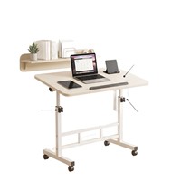 Support d'ordinateur portable sur genoux, source directe usine ; Table d'ordinateur portable pliable et réglable en hauteur avec roulettes ; Bureau puzzle relevable pour chambre à coucher