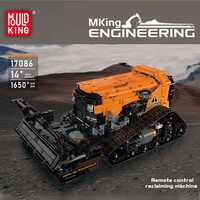MOULD KING 17086 Kits de construction techniques Machine de récupération motorisée Jouets pour enfants Camion Briques