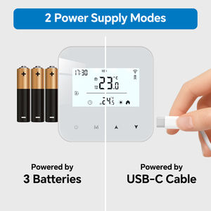 Touche tactile Tuya WiFi Zigbee Chaudière à gaz Thermostat de chauffage pour le contrôle de la température ambiante - Product Image 3