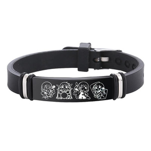 Bracelets Anime <span class=keywords><strong>BOCCHI</strong></span> <span class=keywords><strong>the</strong></span> <span class=keywords><strong>ROCK</strong></span> Gotou en acier inoxydable pour femmes et hommes, bracelet en silicone réglable, bijoux pour hommes - Product Image 5