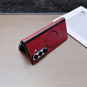Étui en cuir à motif pour Samsung Galaxy Z Fold 7 5 4 3, nouvelle coque magnétique pour Galaxy Z Fold6 Fold7, compatible avec la charge sans fil - Product Image 3