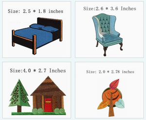 बड़े 2.9-इंच चौड़ा क्रॉलिंग बंदर कढ़ाई पैच कपड़े के लिए लोहे-ऑन शैली - Product Image 4
