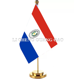 Bandera de Mesa Personalizada de Alta Calidad de Fábrica de Estados Unidos, Bandera de Escritorio Personalizada con Asta y Base para Decoración de Oficina, Hogar y Negocios - Product Image 3
