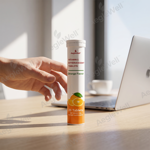 Tabletas Efervescentes de <span class=keywords><strong>Vitamina</strong></span> <span class=keywords><strong>C</strong></span> de Marca Privada Aeglewell OEM, Tabletas Efervescentes Multivitamínicas de Naranja <span class=keywords><strong>para</strong></span> el Sistema Inmunológico - Product Image 4