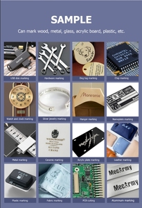 Trực tuyến 70 Wát cầm tay tự động lấy nét <span class=keywords><strong>laser</strong></span> đánh dấu Máy Điều kiện Mới đồ uống kèm theo DXF băng tải Tủ hỗ trợ Las đồ họa - Product Image 5