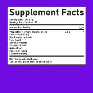 Private Label Service Hormone Balance Tea 30 Tea Bags Cycle Regulation <b>Herbal</b> <b>Supplement</b> for Women - Product Image 2