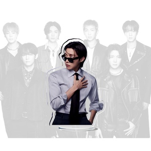 YAKELIKE แบงทันบอยส์ เจเค วี จีมิน อัลบั้มใหม่ คอมแบค ของตกแต่งตั้งโต๊ะแบบสองด้าน พวงกุญแจแบบกำหนดเอง - Product Image 3