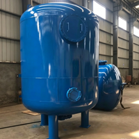 Réservoir de filtration d'eau en acier au carbone personnalisé, équipement de filtration au sable pour applications commerciales et industrielles