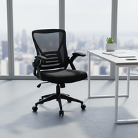 Chaise de bureau de direction moderne en cuir PU, design contemporain, ergonomique, accoudoirs réglables, pivotante, structure en plastique, usage commercial