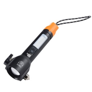 Lampe torche rechargeable avec affichage numérique et marteau de sécurité - Product Image 1