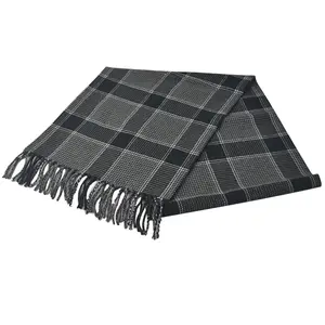 BLUE PHOENIX Winter <strong>Hijab</strong> <strong>Arabic</strong> <strong>Sex</strong> Dubai Scarf 10% Wool 90% Acrylic Check Plaid Long Fashion Wholesale <strong>Custom</strong> for Men - Product Image 1