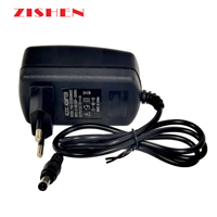 ZISHEN Adaptor Dinding 12V 2A Colokan EU Input 100-240V AC ke DC 5V/9V/12V 1A-5A ABS+PC Adaptor Daya Tahan Api
