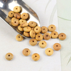 Perles d'espacement en bois de cyprès Cliff, 3x8mm, pour la fabrication de bijoux, accessoires, fournitures de perles à texture naturelle - Product Image 2
