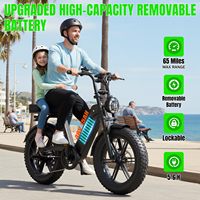 Vélo Électrique Tout-Terrain X6 48V 15A avec Batterie au Lithium Sans Balais et Pneus Larges de 20 Pouces, Modèle 2026 en Stock UE