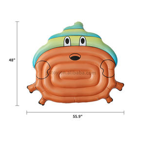 प्यारा क्रैब स्विमिंग पूल फ्लोटिंग लाउजर क्राफ्ट गद्दे वयस्क बच्चों में 71 pvc फ्लोट्स मैट इन्फ्लेटेबल क्रिसमस - Product Image 4