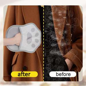 Guantes Electrostáticos Reutilizables de Poliéster de 5 Dedos para Quitar Pelo de Mascotas, Fáciles de Usar, Estilo Lindo para el Cuidado de Mascotas - Product Image 5