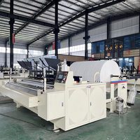 Machine automatique de rembobinage de papier toilette gaufré pour petites entreprises