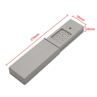 Teclado Universal para Puerta de Garaje, Inalámbrico, sin Llave, Compatible con Abrepuertas de Garaje, con Control por Interruptor DIP o Botón de Aprendizaje
